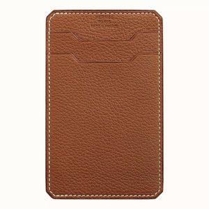 💯Authentic Hermès City 3CC Card Holder in Barenia Faubourg Leather. Color Fauve